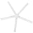 Hinkley Fan Vento 60" Smart Fan Only, Matte White/Matte White