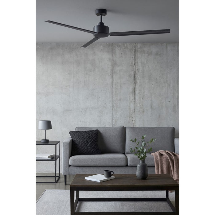 Hinkley Fan Indy 72" Smart Fan, Matte Black/Matte Black