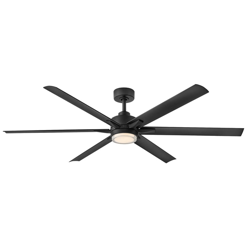 Hinkley Fan Valor 66" LED Smart Fan, Matte Black/Matte Black - 910566FMB-LWD