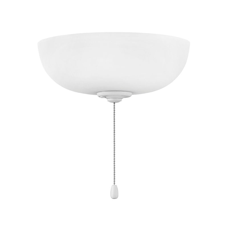 Hinkley Light Kit 11in 9-Light Ceiling Fan Light Kit | Appliance White Steel and White Frosted Glass | Living Room | 11 x 11 x 4 in | Model 930005FAW-WF