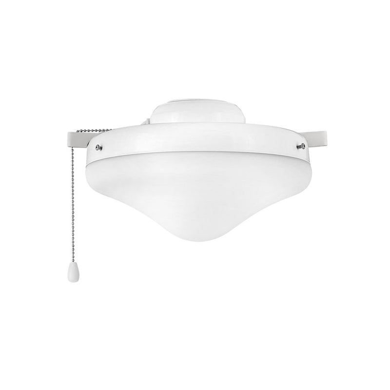 Hinkley Light Kit 10in 16-LED Ceiling Fan Light Kit | Transitional Chalk White Steel and Etched Opal Glass | Indoor & Covered Patio | 10 | Model 930007FCW