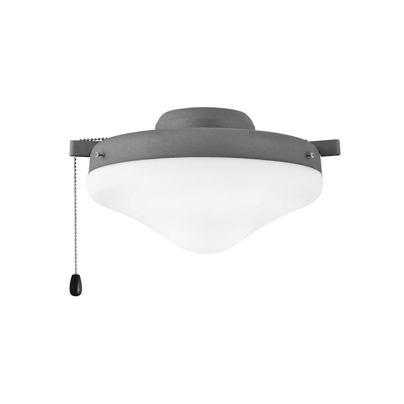 Hinkley Light Kit 10in 16-LED Ceiling Fan Light Kit | Transitional Chalk White Steel and Etched Opal Glass | Indoor & Covered Patio | 10 | Model 930007FCW