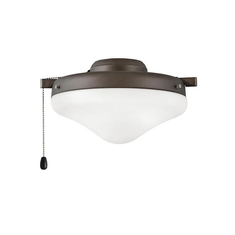 Hinkley Light Kit 10in 16-LED Ceiling Fan Light Kit | Transitional Chalk White Steel and Etched Opal Glass | Indoor & Covered Patio | 10 | Model 930007FCW