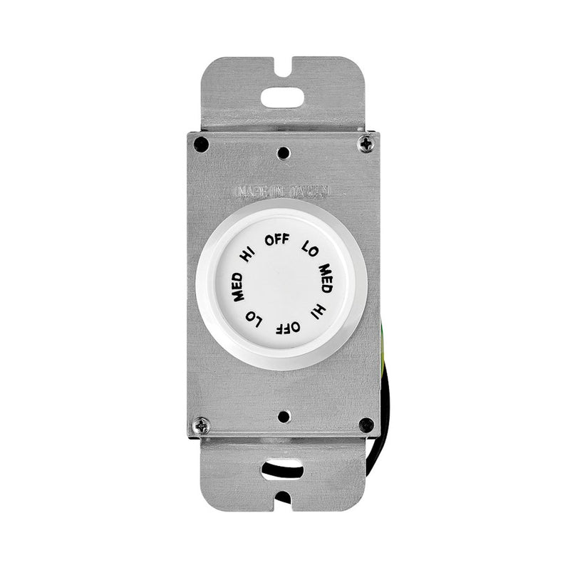 Hinkley Lighting Wall Control 3 Speed Rotary, Appliance White