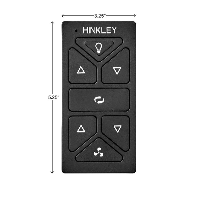 Hinkley Fan Hiro Control Reversing, Black