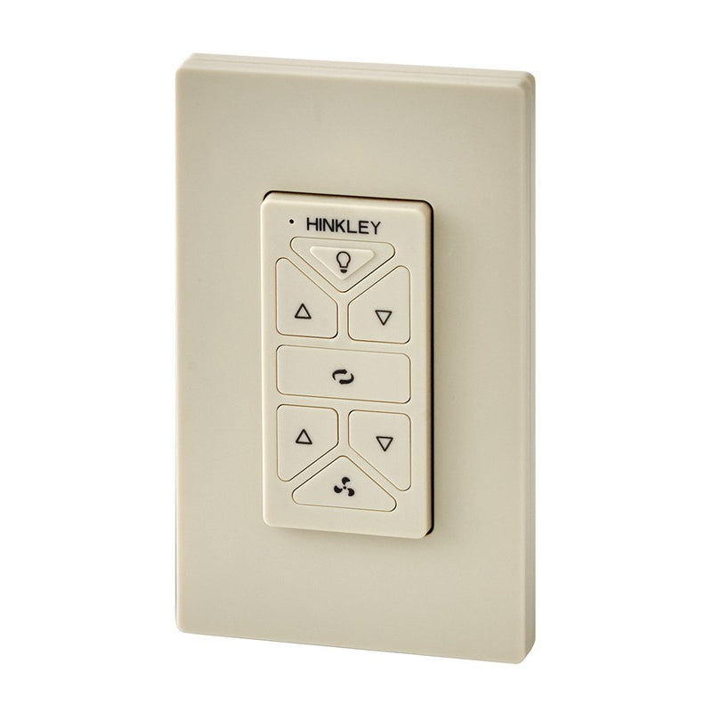 Hinkley Hiro Control Reversing | Light Almond Composite Wall & Remote Control | Ceiling Fan Control for Living Room & Bedroom | 3 x 3 | Model 980014FLA-R