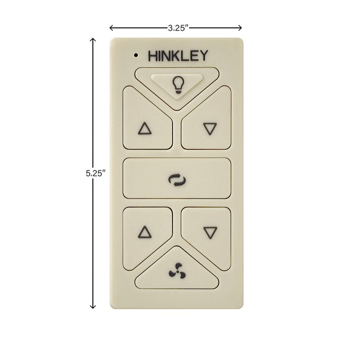 Hinkley Fan Hiro Control Reversing, Light Almond