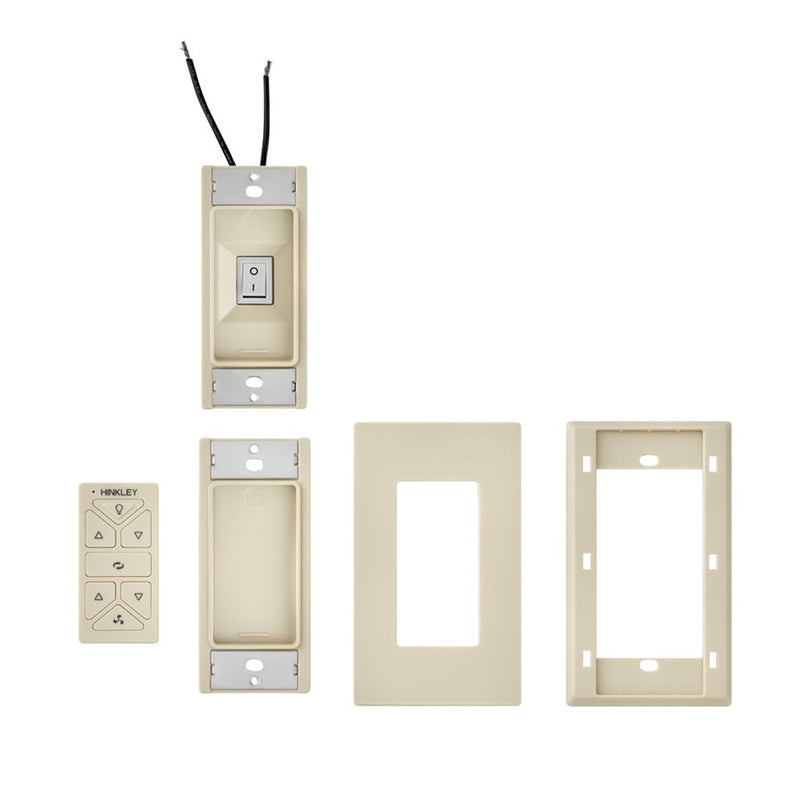 Hinkley Hiro Control Reversing | Light Almond Composite Wall & Remote Control | Ceiling Fan Control for Living Room & Bedroom | 3 x 3 | Model 980014FLA-R