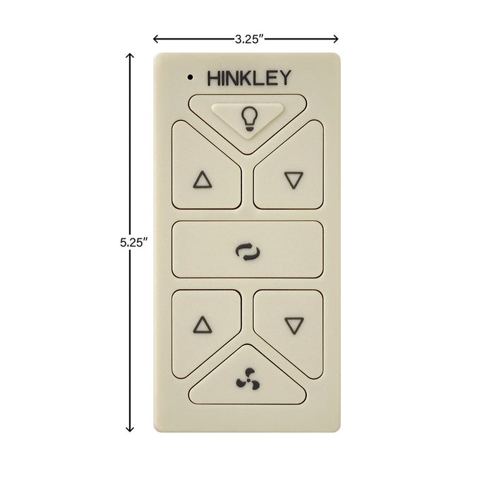 Hinkley Fan Hiro Control Reversing, Light Almond