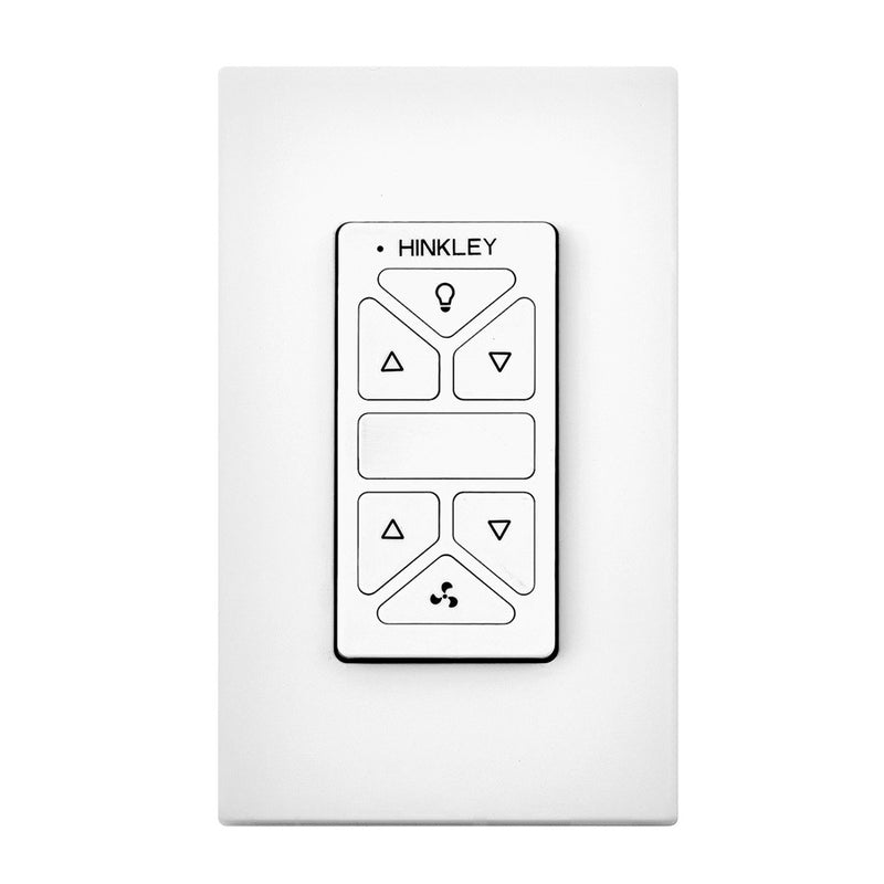 Hinkley HIRO Control Non Reversing White Fan Remote & Wall Control | Composite | Living Room & Bedroom Fan Accessory | 3 x 3 x 5 in | Model 980014FWH