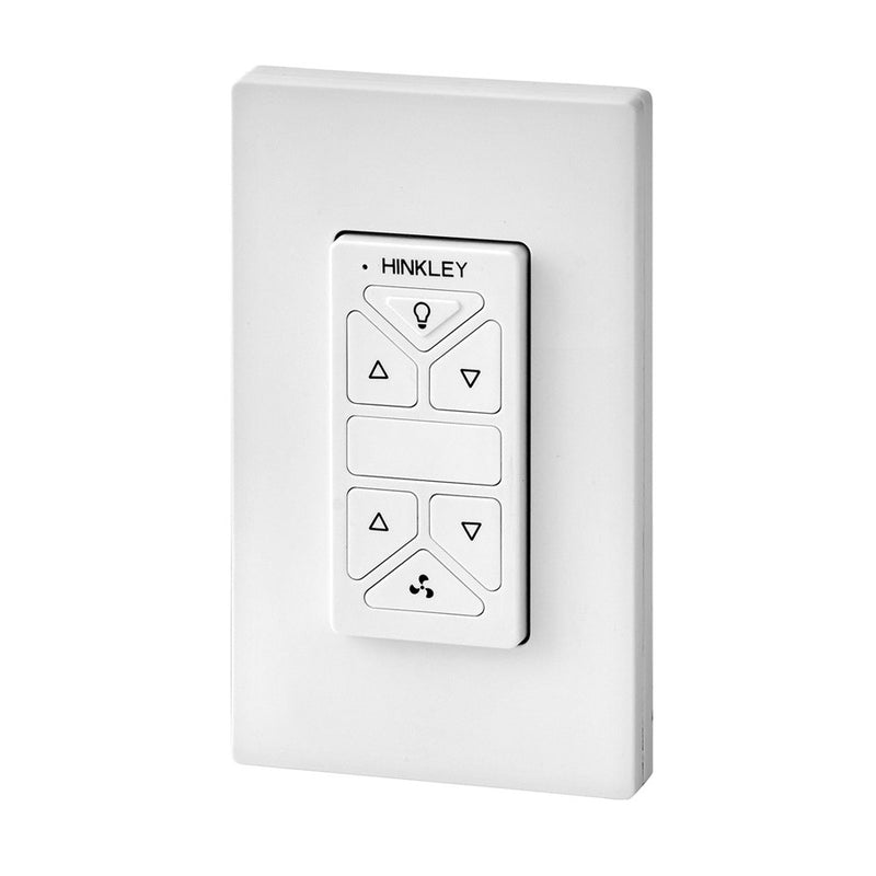 Hinkley HIRO Control Non Reversing White Fan Remote & Wall Control | Composite | Living Room & Bedroom Fan Accessory | 3 x 3 x 5 in | Model 980014FWH