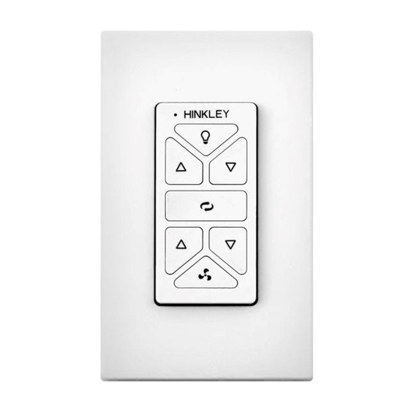 Hinkley HIRO Control Non Reversing White Fan Remote & Wall Control | Composite | Living Room & Bedroom Fan Accessory | 3 x 3 x 5 in | Model 980014FWH