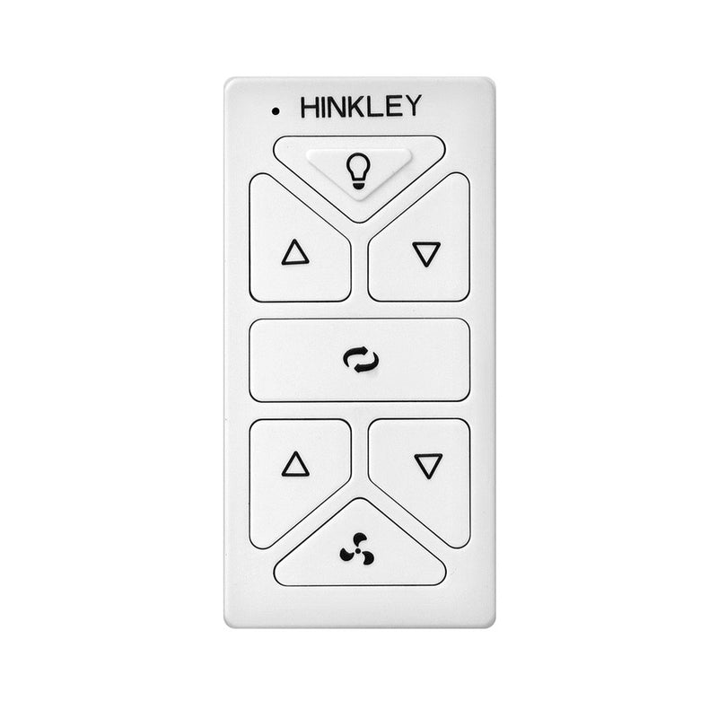Hinkley HIRO Control Non Reversing White Fan Remote & Wall Control | Composite | Living Room & Bedroom Fan Accessory | 3 x 3 x 5 in | Model 980014FWH
