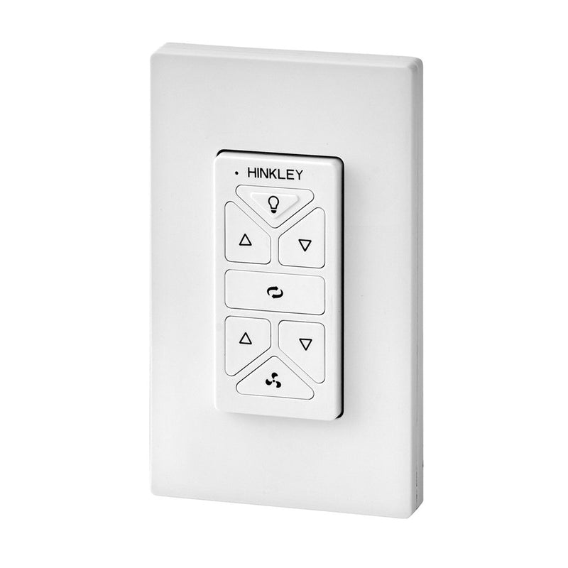 Hinkley HIRO Control Non Reversing White Fan Remote & Wall Control | Composite | Living Room & Bedroom Fan Accessory | 3 x 3 x 5 in | Model 980014FWH