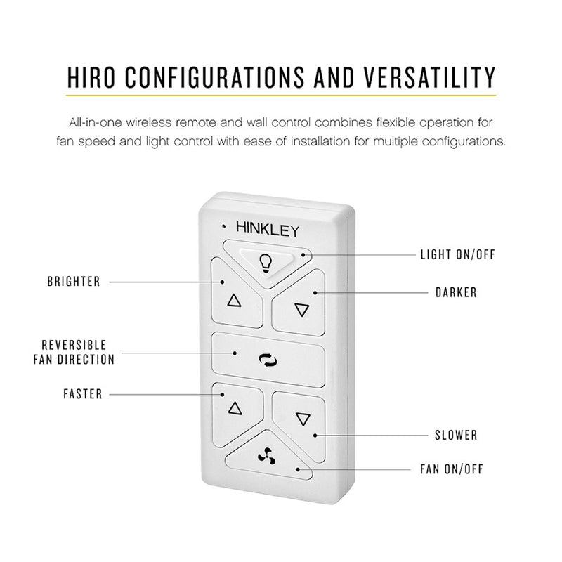 Hinkley Fan Hiro Control Oasis, White