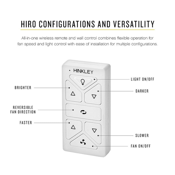 Hinkley Fan Hiro Control Afton, White