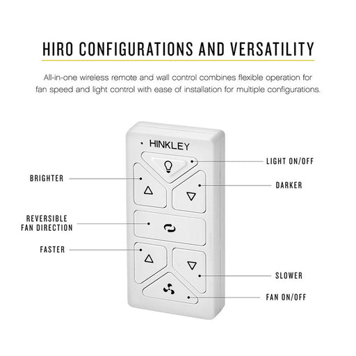 Hinkley Lighting Wifi Remote Control Croft, White