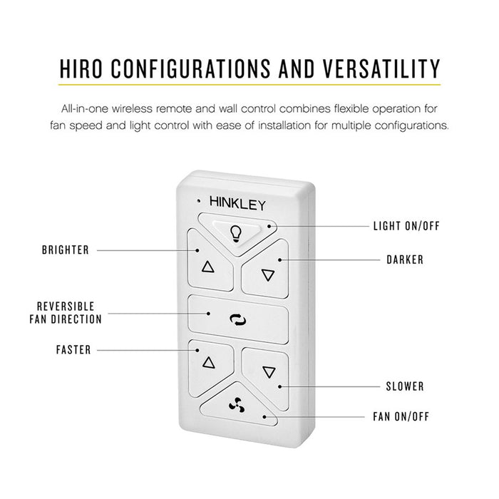 Hinkley Lighting Wifi Remote Control Croft, White