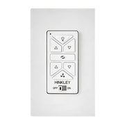 Hinkley HIRO Wall Control Reversing Wired | White Composite Fan Speed Switch | Living Room & Bedroom Fan Control | 3.25 x 3.25 x 2.5 in | Model 980024FWH