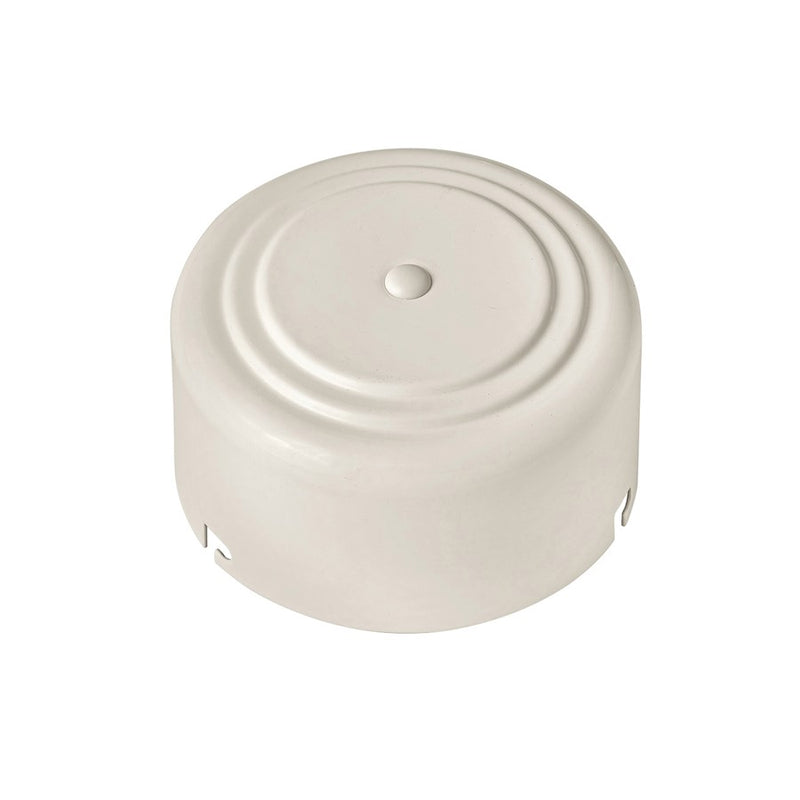 Hinkley Switch Housing Cup 4in Ceiling Fan Accessory | Chalk White Steel | Indoor & Covered Patio | 4 x 4 x 2 in | Model 981001FCW