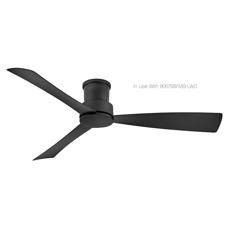 Hinkley Iver Flush Mount Kit | Modern Scandinavian Matte Black Aluminum | Wet-Rated Outdoor & Indoor Ceiling Fan Accessory | 10 x 6 x 5 in | Model 99057FMB