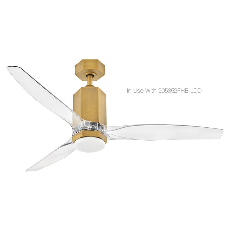 Hinkley Facet 6in Downrod Kit | Modern Heritage Brass Steel | Ceiling Fan Accessory for Tall Ceilings | 4 x 4 x 6 in | Model 99058FHB