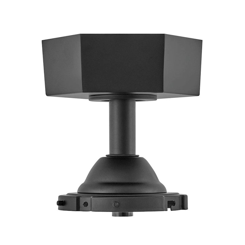 Hinkley Fan Downrod Kit Facet, Matte Black