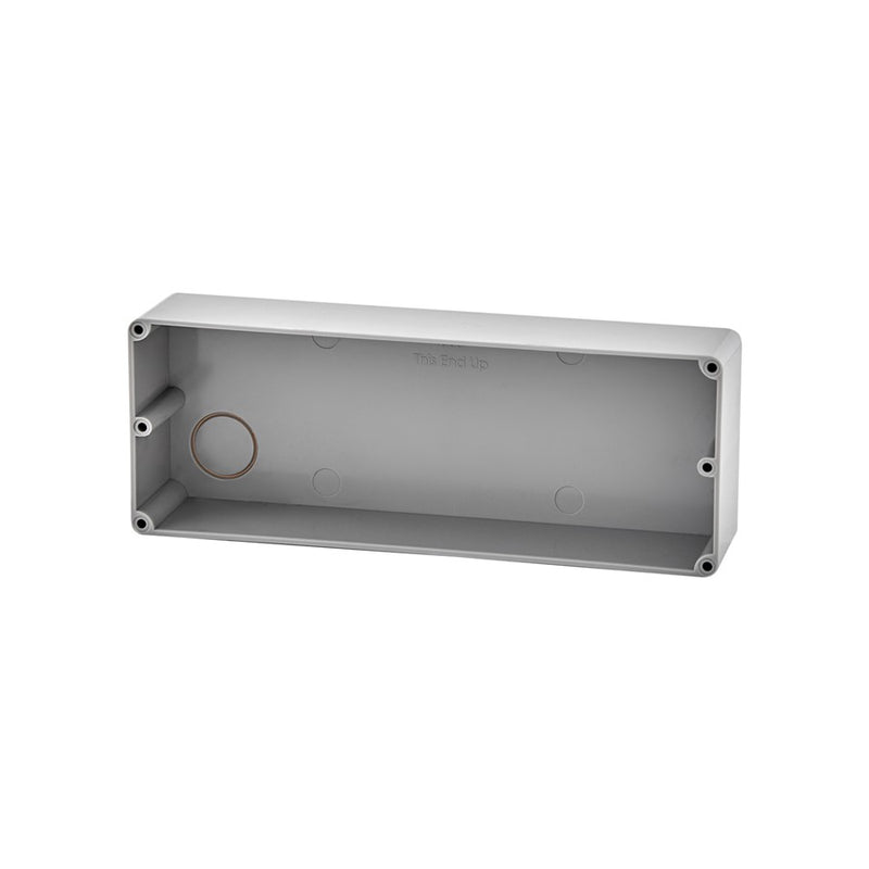 Hinkley Taper 8in Concrete Kit | Gray PVC Rectangular | Hardscape Lighting Installation in Concrete | 1.75 x 3 x 8 in | Model CK1565GY