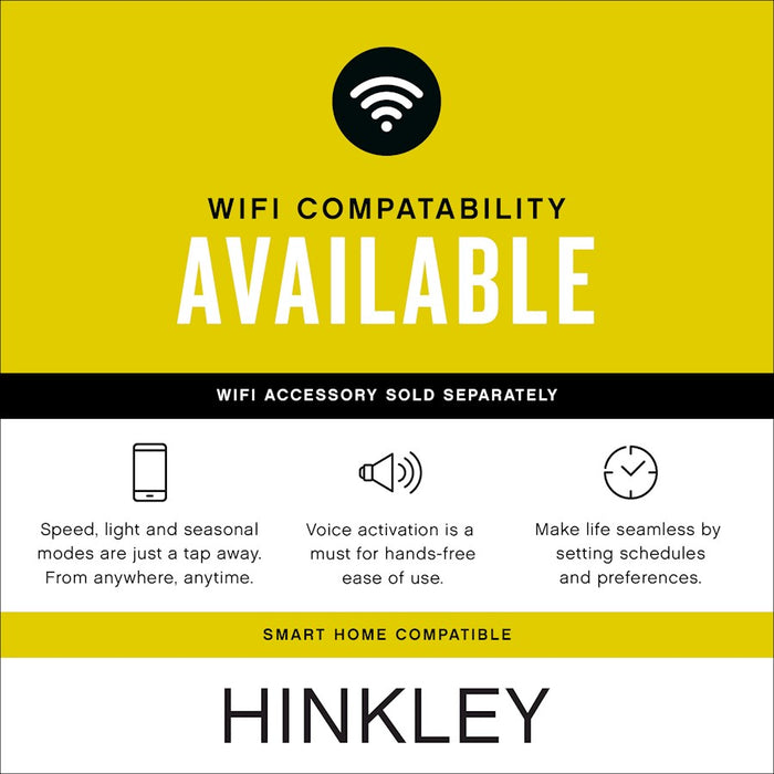 Hinkley Fan Wifi Control Bryce 27", Black