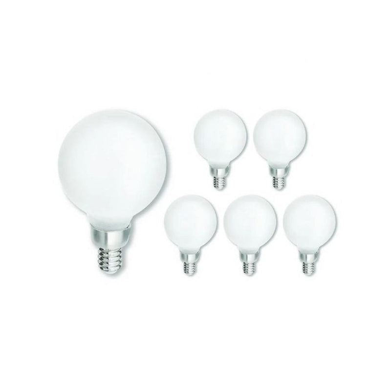 Hinkley LumiGlo 1-Light 3in LED Bulb Pack of 6 | Vintage Filament Warm White 2700K Dimmable | Candelabra Base Accent & Ambient | Model E12G162273MW-6