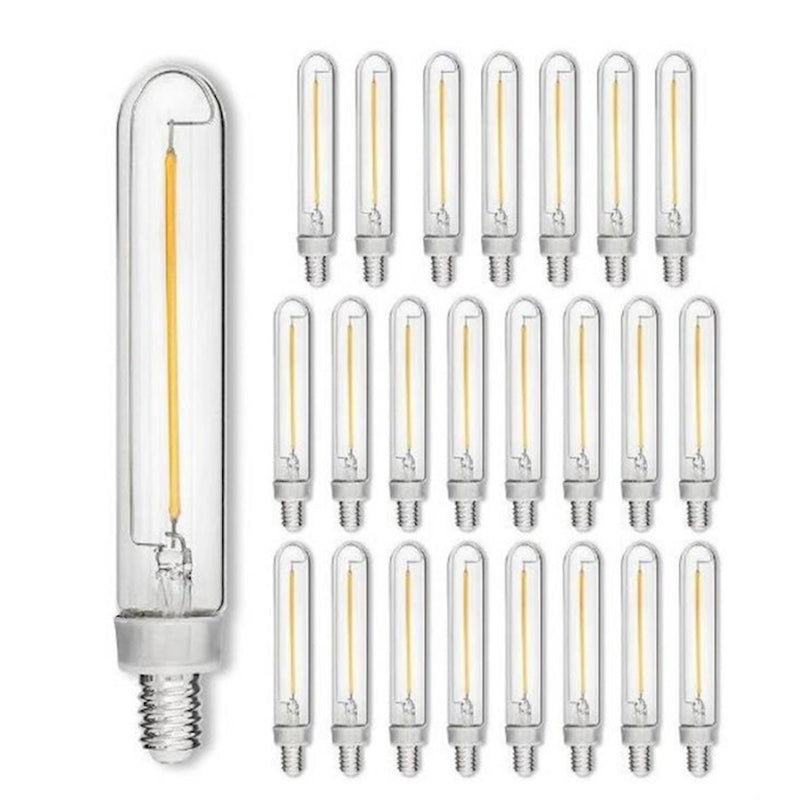Hinkley LumiGlo 5in 1-Light LED Bulb Pack of 24 | Vintage Filament Warm Glow Dimmable | Indoor & Outdoor Accent | 150 Lumens 2400K | Model E12T62245CL-24