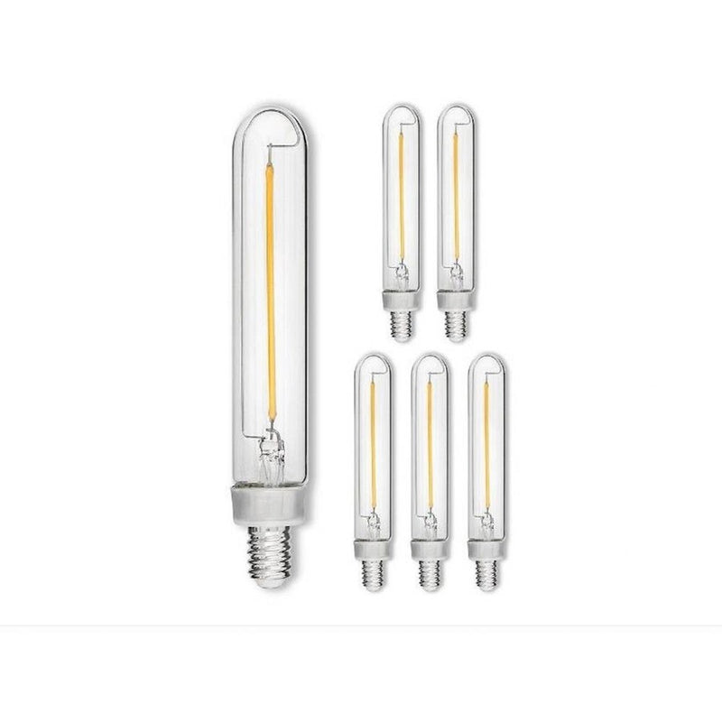 Hinkley Lighting LumiGlo 5in 1-Light LED Bulb Pack of 6 | Vintage Filament Warm Glow Dimmable | Chandeliers & Sconces Accent | Model E12T62245CL-6