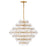 Fredrick Ramond Rene 16Lt Chandelier, Brass/Clear Pressed - FR30128DA