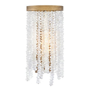 Fredrick Ramond Dune 1Lt Wall Mount, Gold/Soft White Sea Glass - FR30200BNG