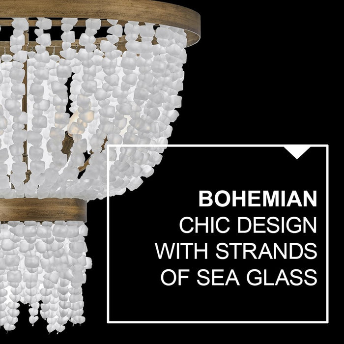 Hinkley Lighting Dune 6 Light Pendant in Burnished Gold