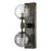 Hinkley Oberon 2Lt Wall Mount, Black Oxide/Multi-Colored Swirl - FR30502BX