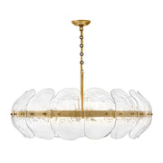 Fredrick Ramond Lillia 6 Light Chandelier, Heritage Brass/Clear - FR30514HB