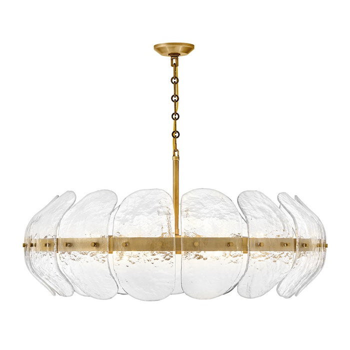 Fredrick Ramond Lillia 6 Light Chandelier, Heritage Brass/Clear - FR30514HB