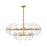 Fredrick Ramond Lillia 9 Light Chandelier, Heritage Brass/Clear - FR30516HB
