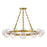 Fredrick Ramond Coco 12 Light Chandelier, Lacquered Brass/Crackle - FR30524LCB