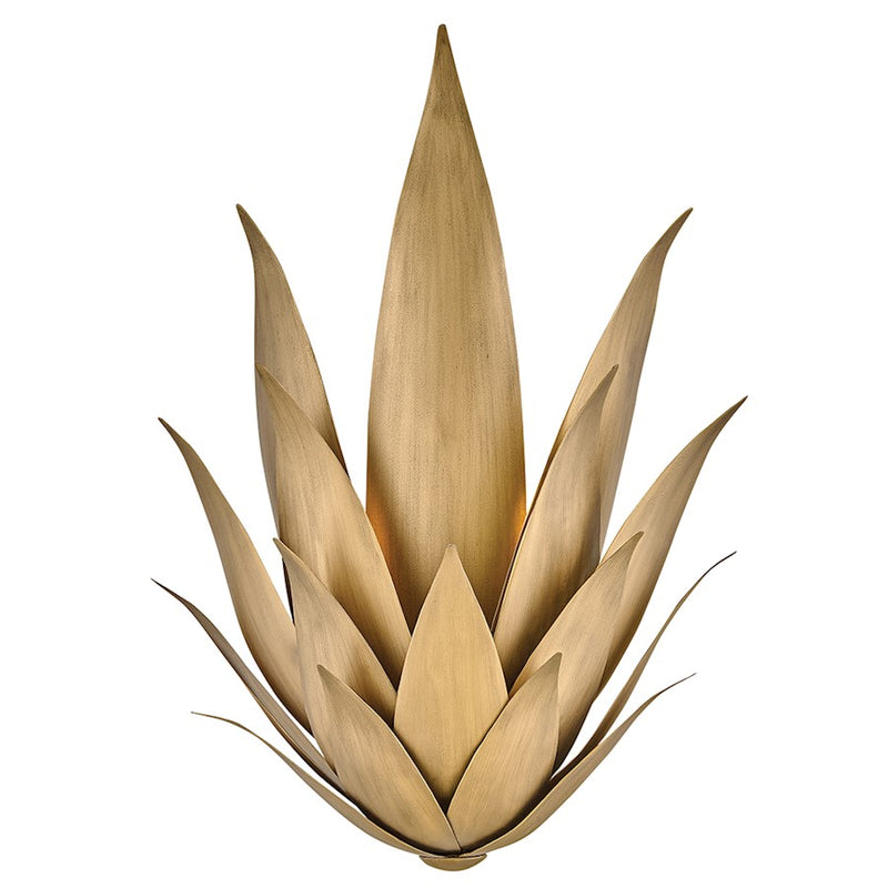 Fredrick Ramond Agave 2 Light Large Sconce, Burnished Gold