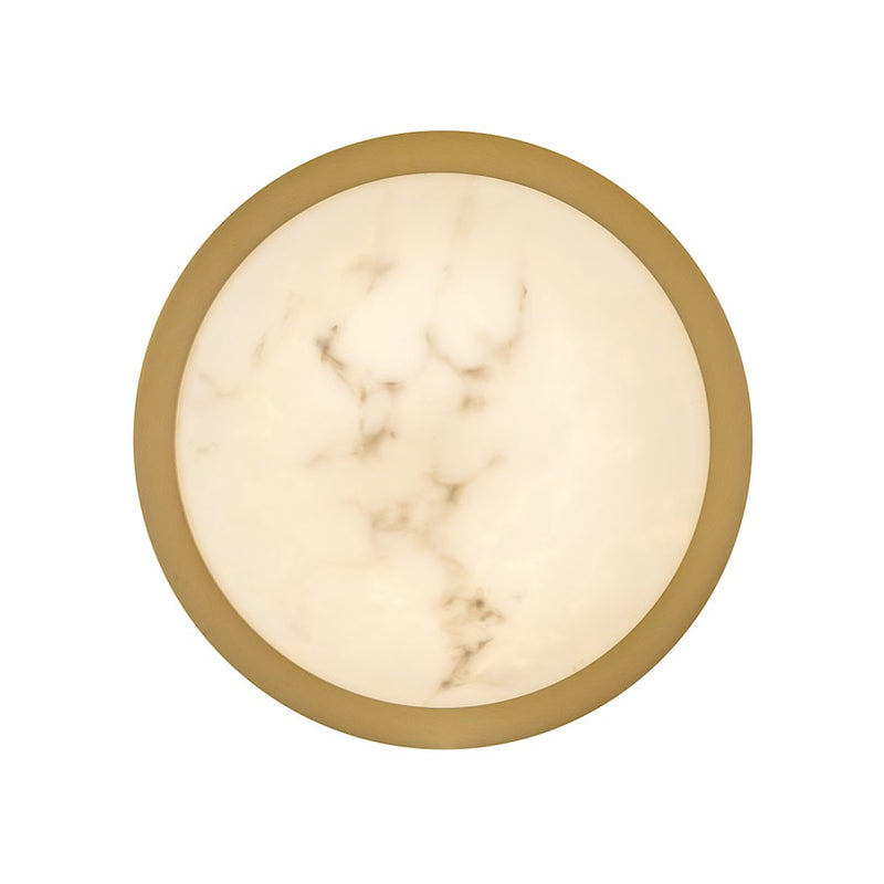 Fredrick Ramond Cava LED Small Flush Mount, Lacquered Brass