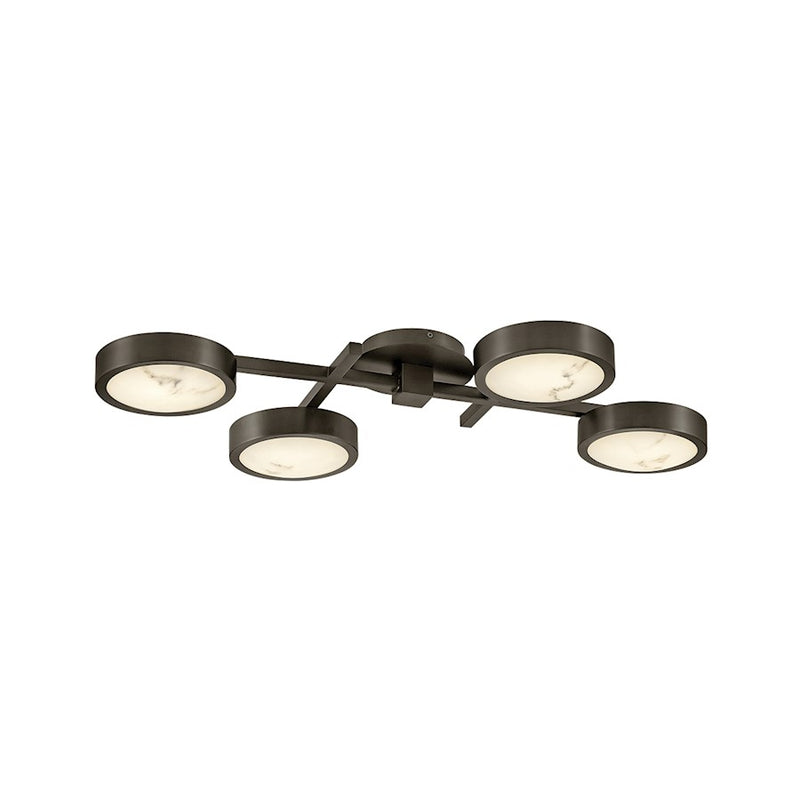 Fredrick Ramond Cava LED Large Flush Mount, Black Oxide