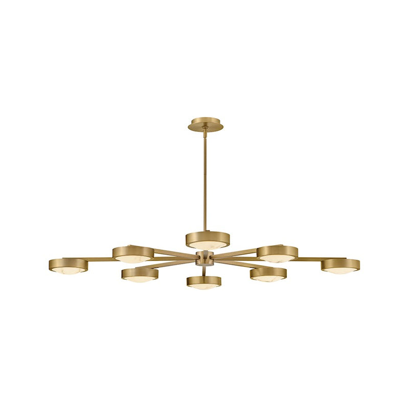 Fredrick Ramond Cava LED Convertible Semi-Flush Mount, Brass