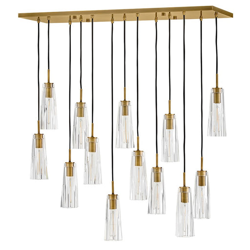 Fredrick Ramond Cosette 13Lt Chandelier, Brass/Clear Crystal