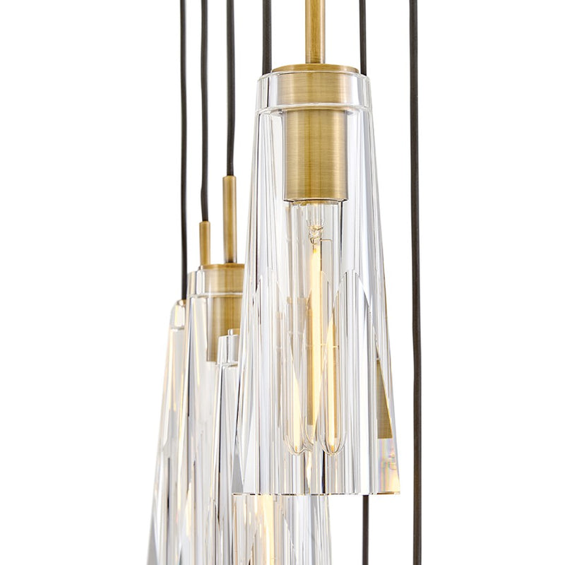 Fredrick Ramond Cosette 13Lt Chandelier, Brass/Clear Crystal