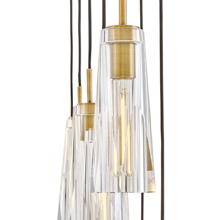 Fredrick Ramond Cosette 13Lt Chandelier, Brass/Clear Crystal