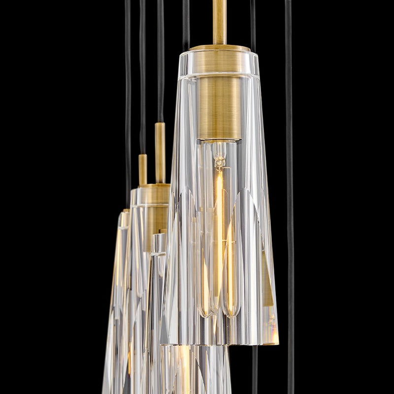 Fredrick Ramond Cosette 13Lt Chandelier, Brass/Clear Crystal