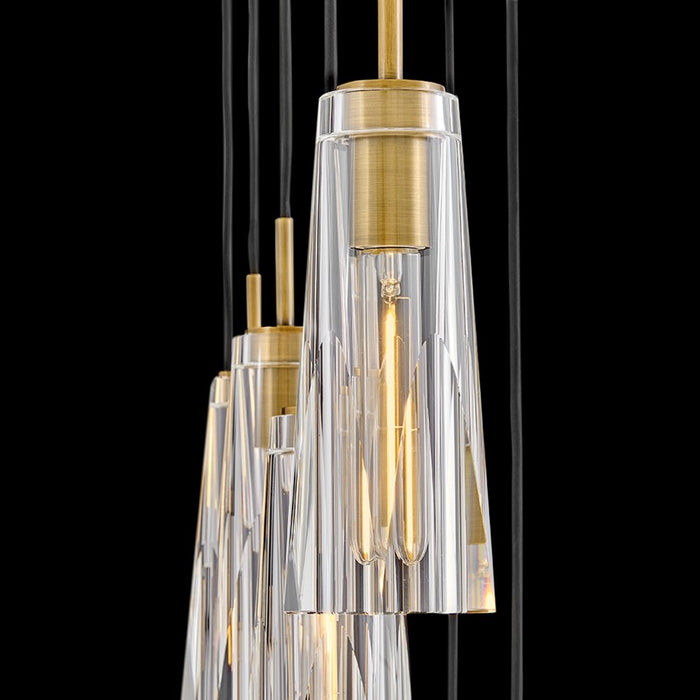 Fredrick Ramond Cosette 13Lt Chandelier, Brass/Clear Crystal