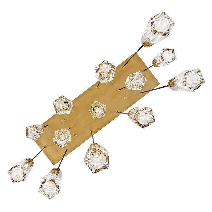Fredrick Ramond Cosette 13Lt Chandelier, Brass/Clear Crystal